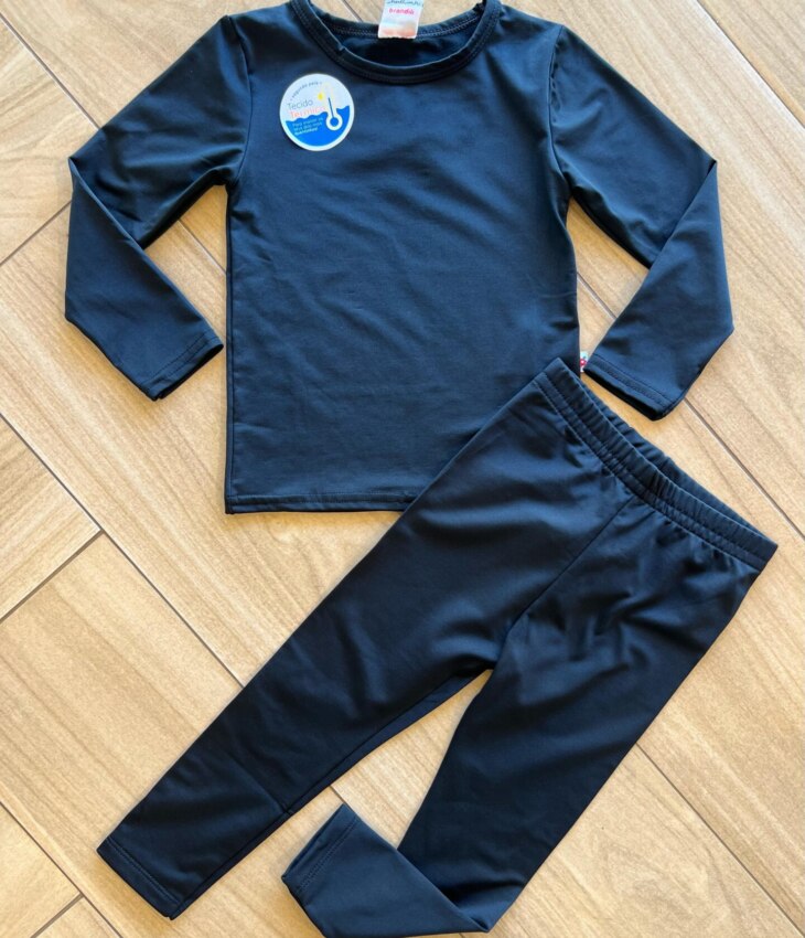 fernandaramoskids com br Calça Legging Unissex Infantil Térmica Preta1