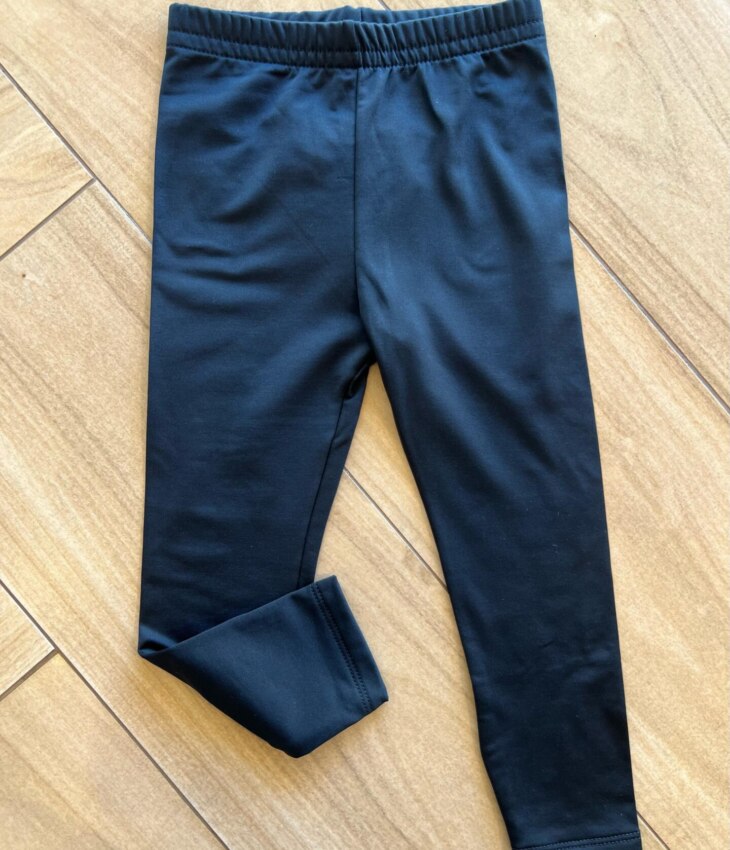 Calça Legging Unissex Infantil Térmica Preta Fernanda Ramos Kids
