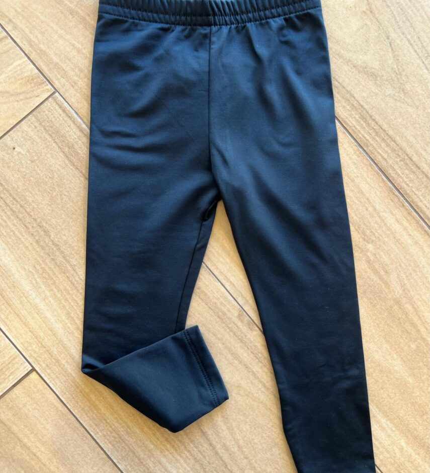 Calça Legging Unissex Infantil Térmica Preta Fernanda Ramos Kids