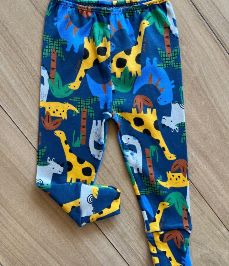 Calça Masculina Infantil em Suedine Estampada Dinossauros Fernanda Ramos Kids