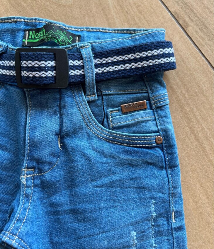 fernandaramoskids com br Calça Masculina Infantil Jeans com Cinto1