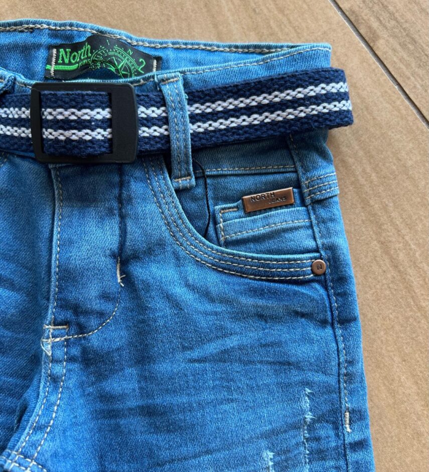 fernandaramoskids com br Calça Masculina Infantil Jeans com Cinto1