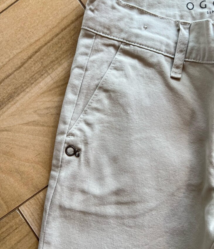 fernandaramoskids com br Calça Masculina Infantil Sarja Essencial Color Bege1