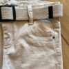 fernandaramoskids com br Calça Masculina Infantil Sarja Essencial Color com Cinto Bege1