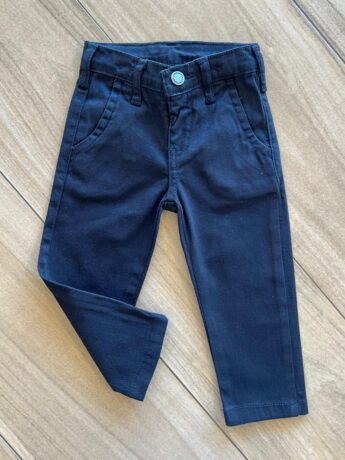 Calça Masculina Infantil Sarja Preto Fernanda Ramos Kids