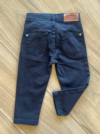fernandaramoskids com br Calça Masculina Infantil Sarja Preto 1