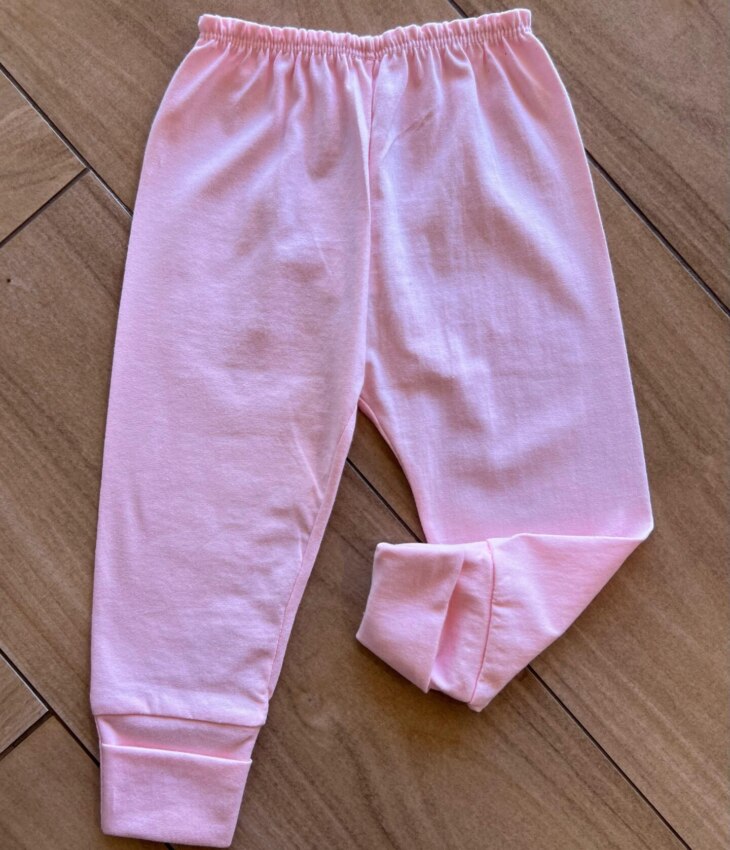 Calça Mijão Infantil Feminina Rosa Bebê Fernanda Ramos Kids