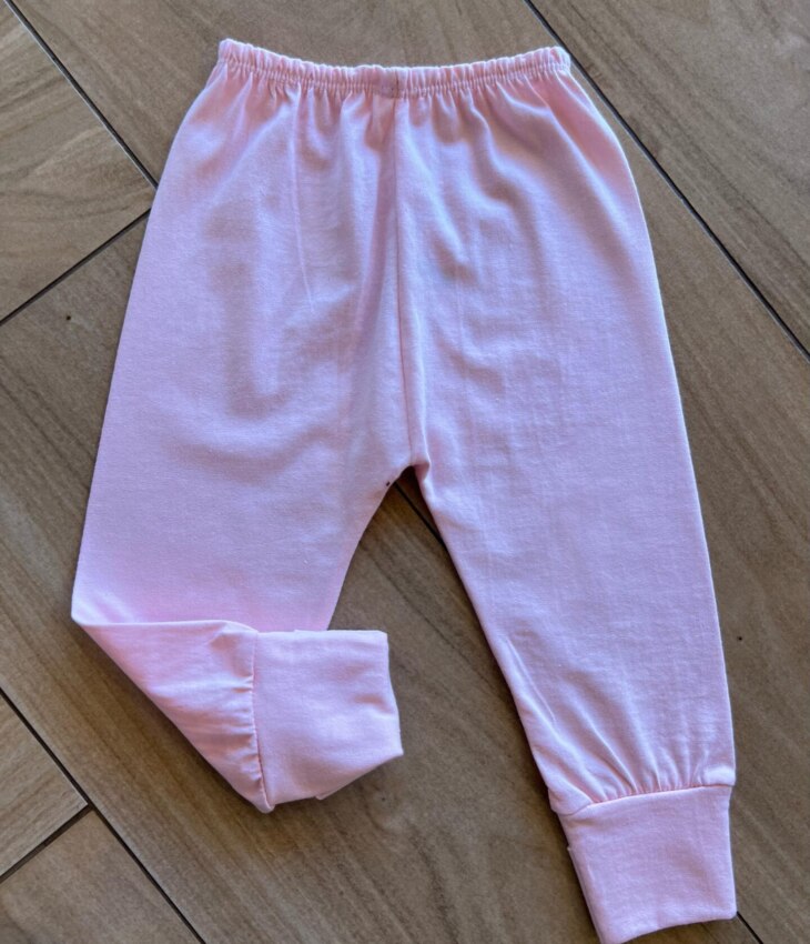 Calça Mijão Infantil Feminina Rosa Bebê Fernanda Ramos Kids