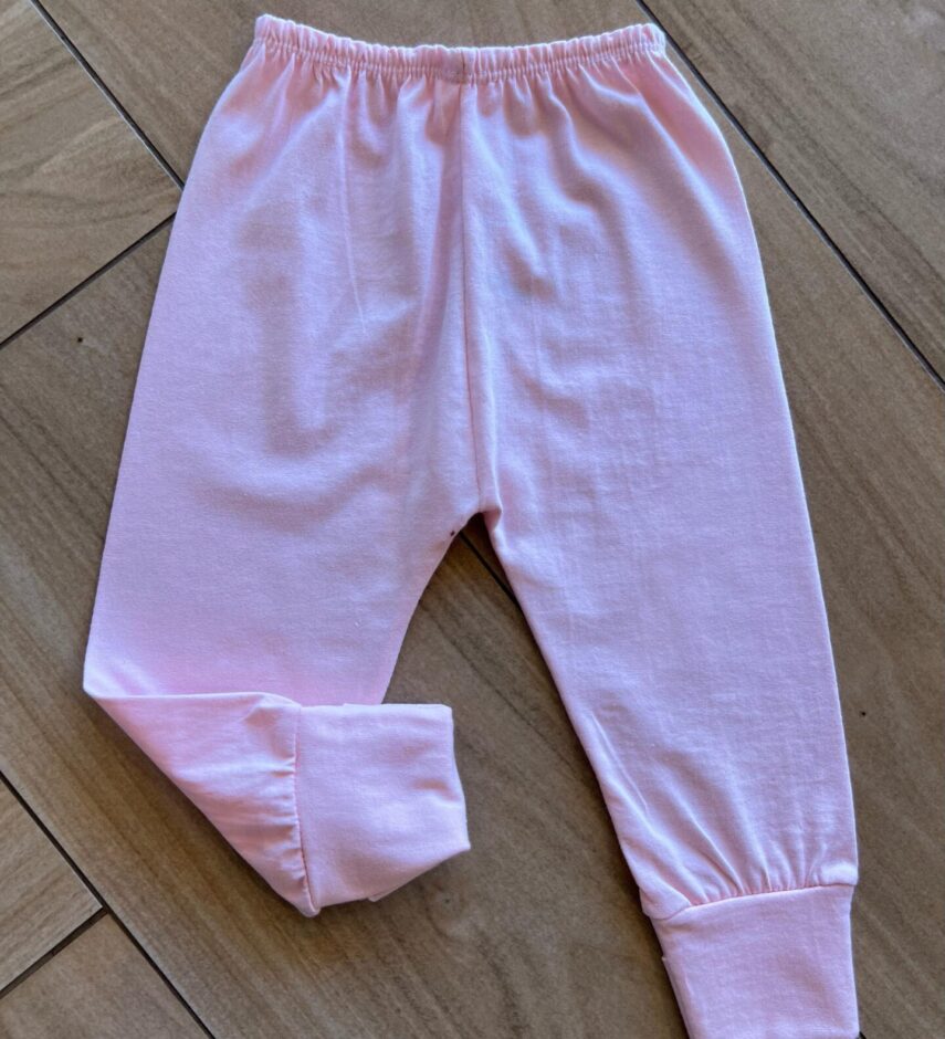 Calça Mijão Infantil Feminina Rosa Bebê Fernanda Ramos Kids