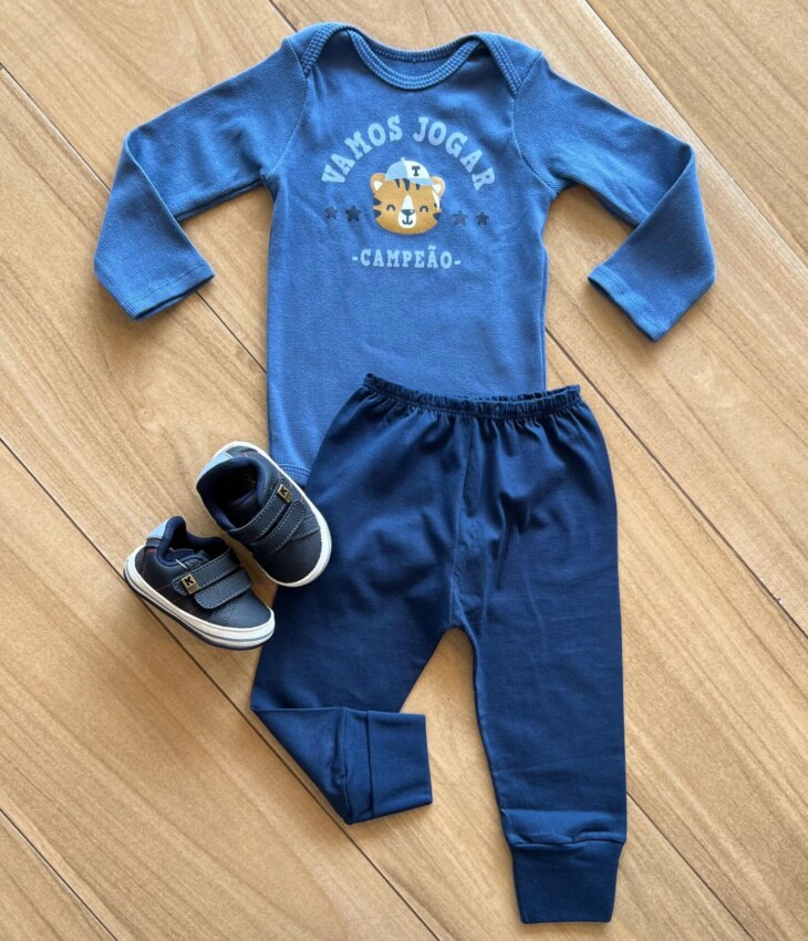 Calça Mijão Masculina Infantil Azull da Fernanda Ramos Kids
