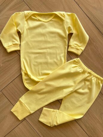 fernandaramoskids com br Calça Mijão Unissex Infantil Amarela1