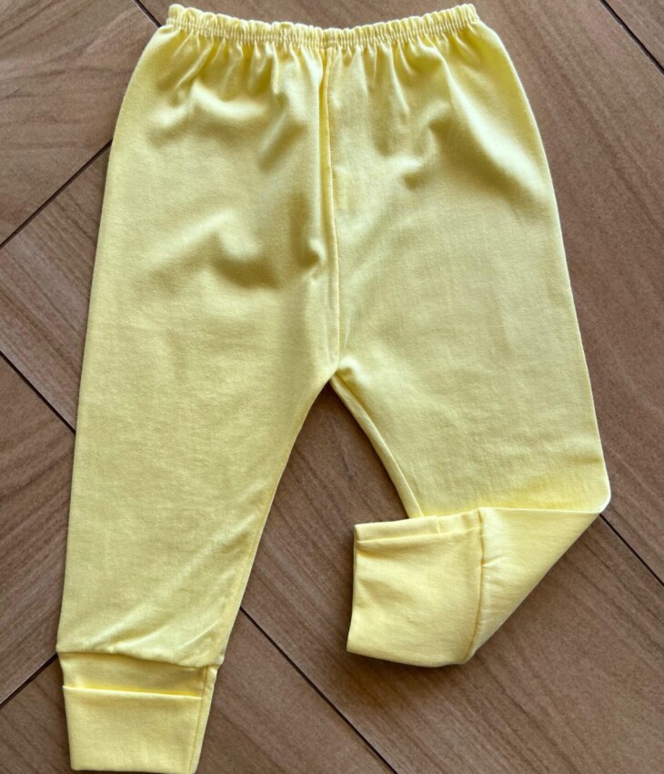 fernandaramoskids com br Calça Mijão Unissex Infantil Amarela2