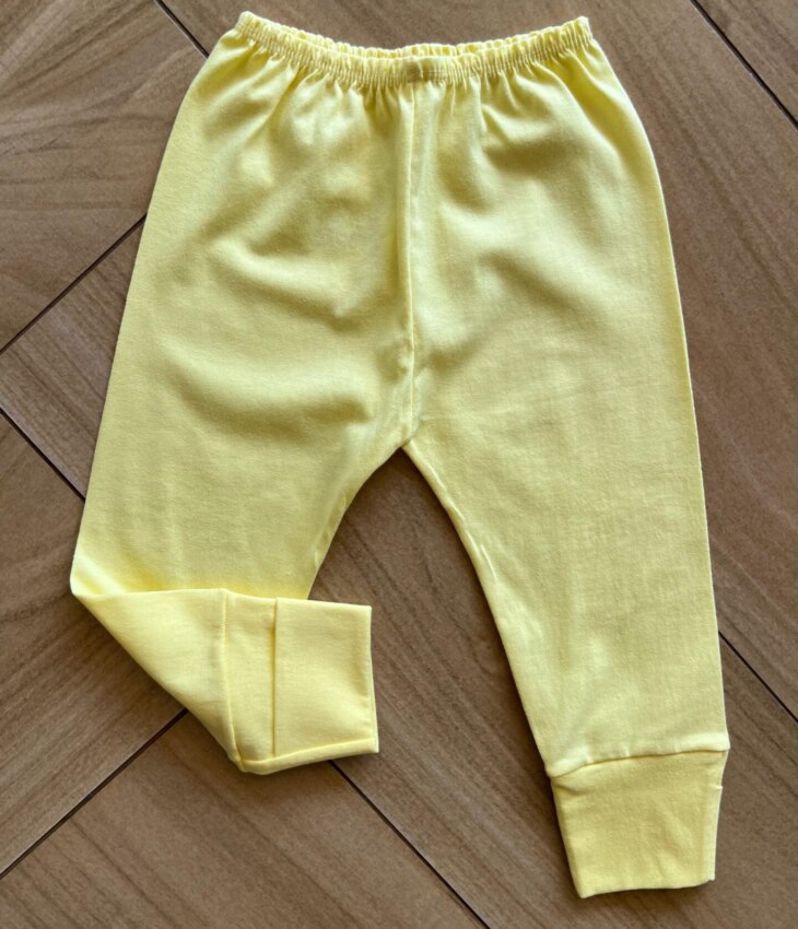 Calça Mijão Unissex Infantil Amarela Fernanda Ramos Kids