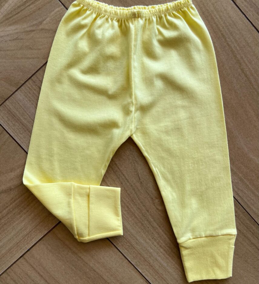 Calça Mijão Unissex Infantil Amarela Fernanda Ramos Kids