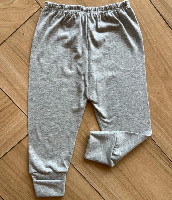 fernandaramoskids com br Calça Mijão Unissex Infantil Mesclado Cinza2