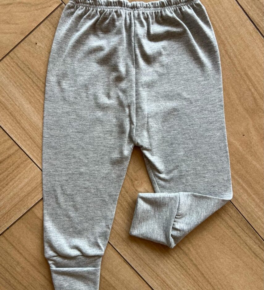 fernandaramoskids com br Calça Mijão Unissex Infantil Mesclado Cinza2