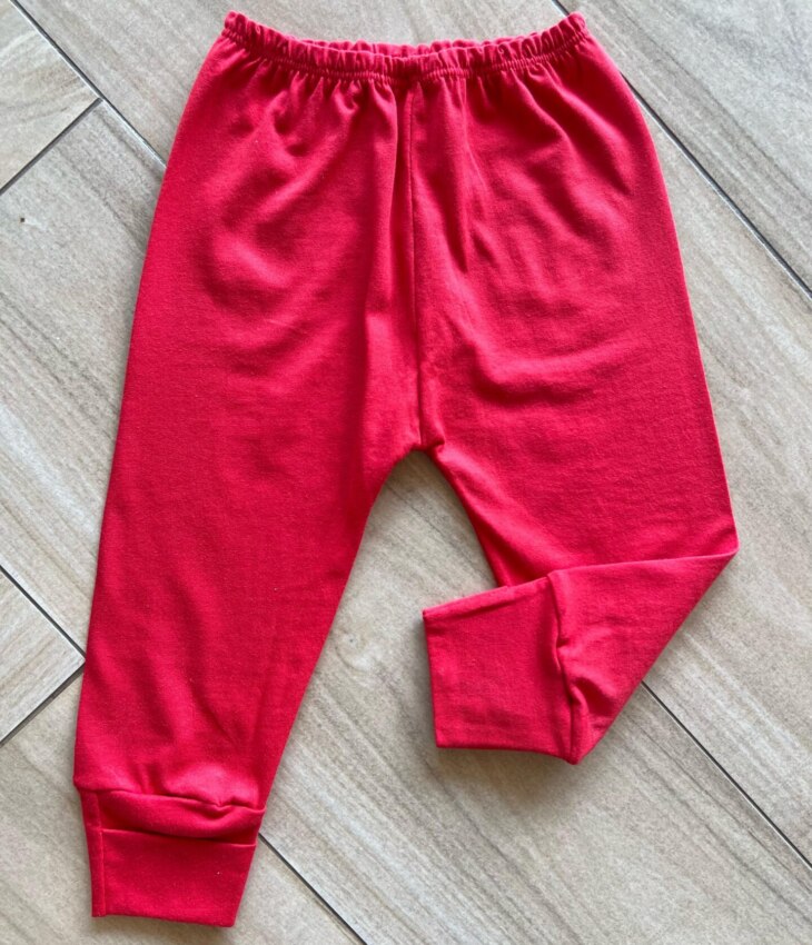 fernandaramoskids com br Calça Mijão Unissex Infantil Vermelha2