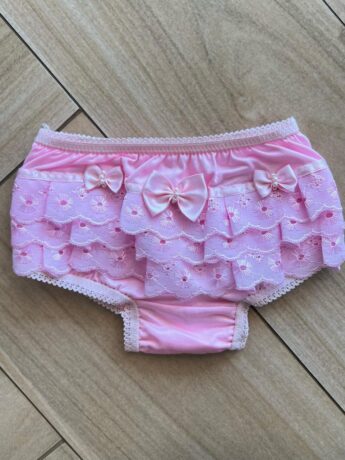 Calcinha Infantil Feminina Detalhe em Laise Rosa Fernanda Ramos Kids