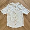 Camisa Infantil Masculina Manga Curta Folhagem Cru Fernanda Ramos Kids