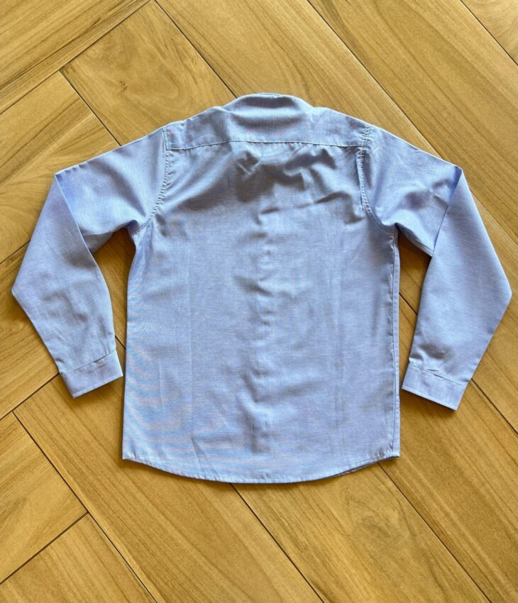fernandaramoskids com br Camisa Infantil Masculina Manga Longa Essencial Azul Mesclada2