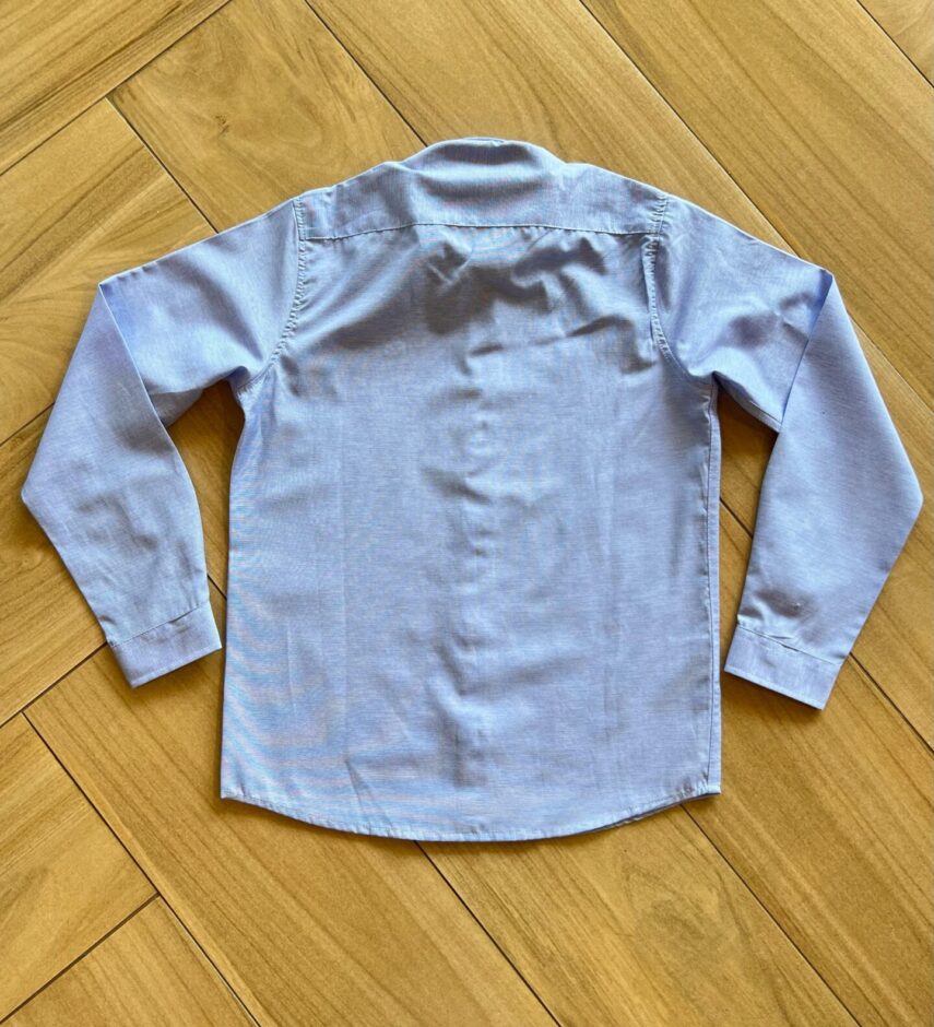 fernandaramoskids com br Camisa Infantil Masculina Manga Longa Essencial Azul Mesclada2
