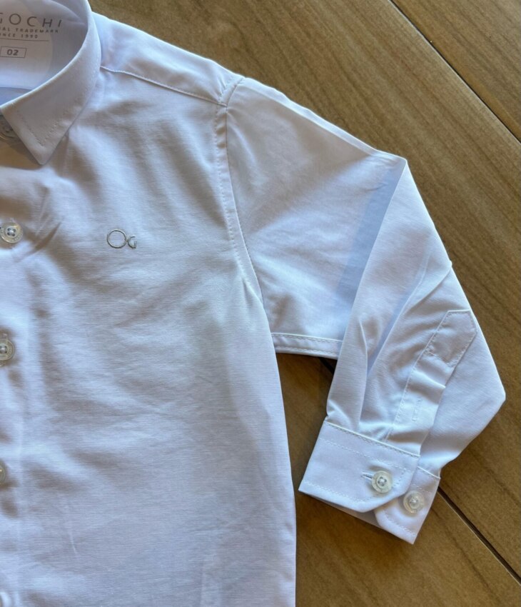 fernandaramoskids com br Camisa Infantil Masculina Manga Longa Essencial Branca1
