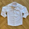 Camisa Infantil Masculina Manga Longa Essencial Branca Fernanda Ramos Kids