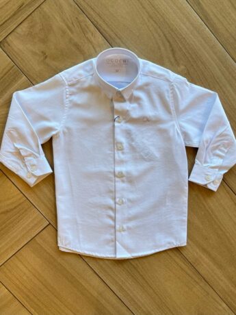 Camisa Infantil Masculina Manga Longa Essencial Branca Fernanda Ramos Kids