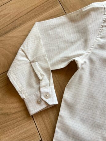 fernandaramoskids com br Camisa Infantil Masculina Manga Longa Listrada Off White1