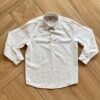 Camisa Infantil Masculina Manga Longa Listrada Off White Fernanda Ramos Kids