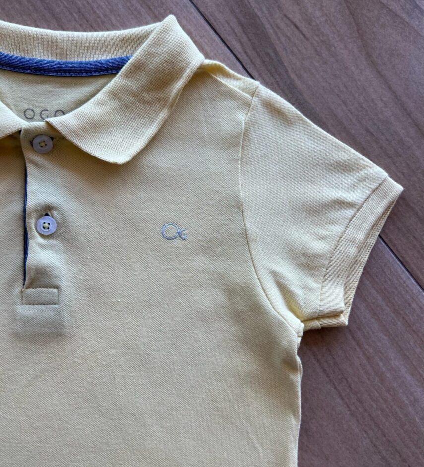 fernandaramoskids com br Camisa Infantil Masculina Polo Básica Amarela1