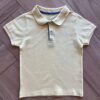 Camisa Infantil Masculina Polo Básica Amarela Fernanda Ramos Kids
