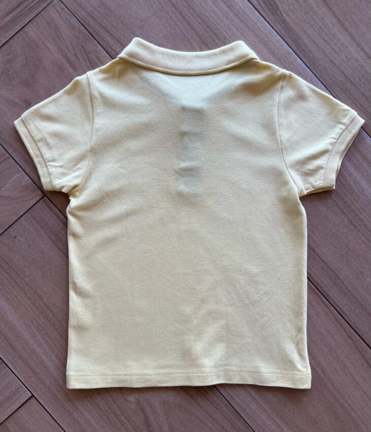 fernandaramoskids com br Camisa Infantil Masculina Polo Básica Amarela2