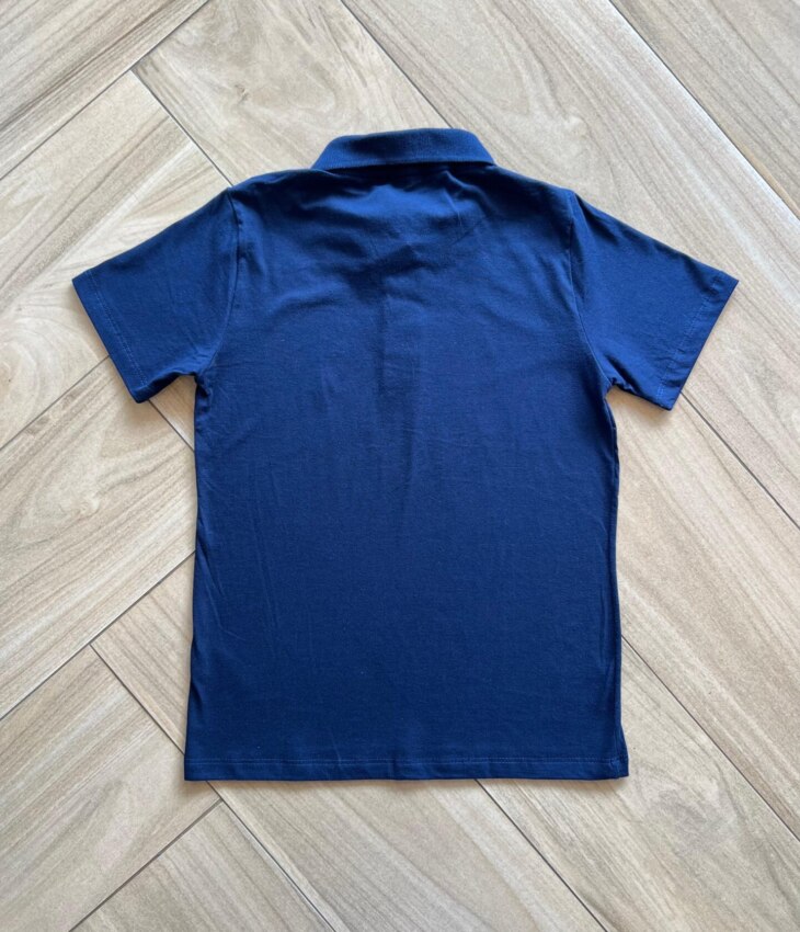 fernandaramoskids com br Camisa Infantil Masculina Polo Básica Manga Curta Azul Marinho2