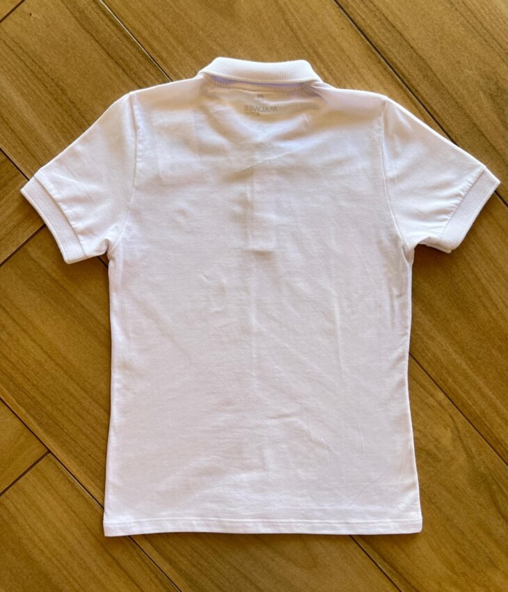 fernandaramoskids com br Camisa Infantil Masculina Polo Básica Manga Curta Branca3