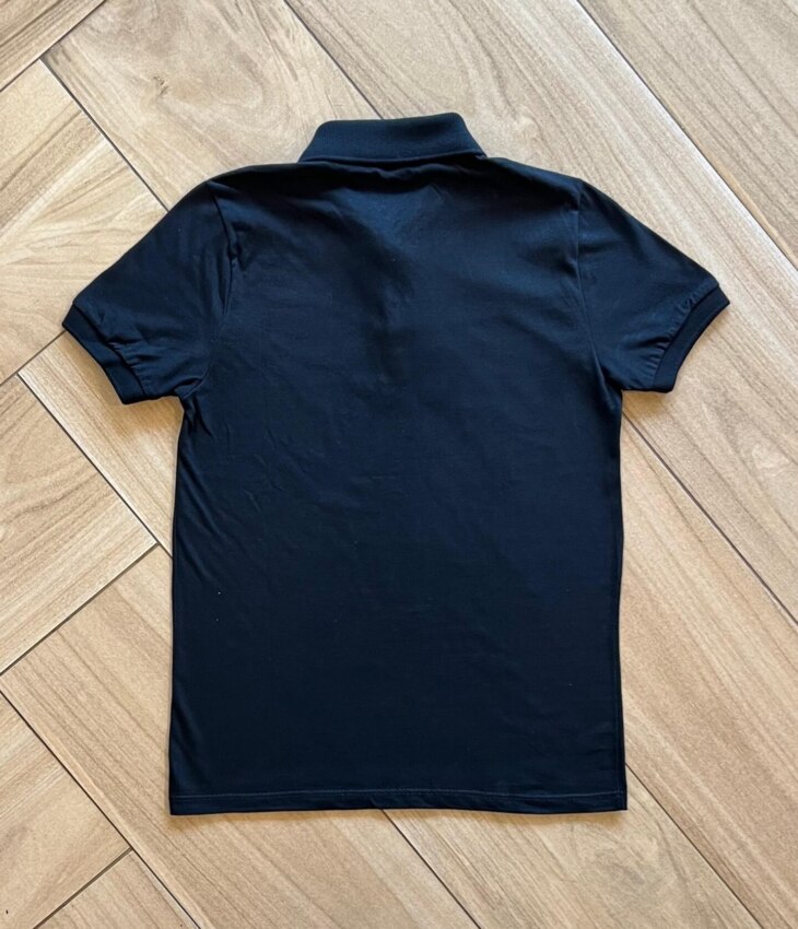 fernandaramoskids com br Camisa Infantil Masculina Polo Básica Manga Curta Preta2