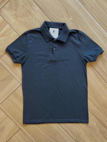 Camisa Infantil Masculina Polo Básica Manga Curta Preta Fernanda Ramos Kids