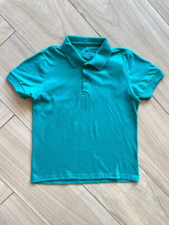 Camisa Infantil Masculina Polo Básica Manga Curta Verde Fernanda Ramos Kids