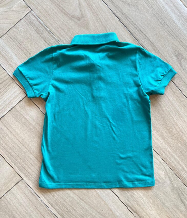 fernandaramoskids com br Camisa Infantil Masculina Polo Básica Manga Curta Verde 1