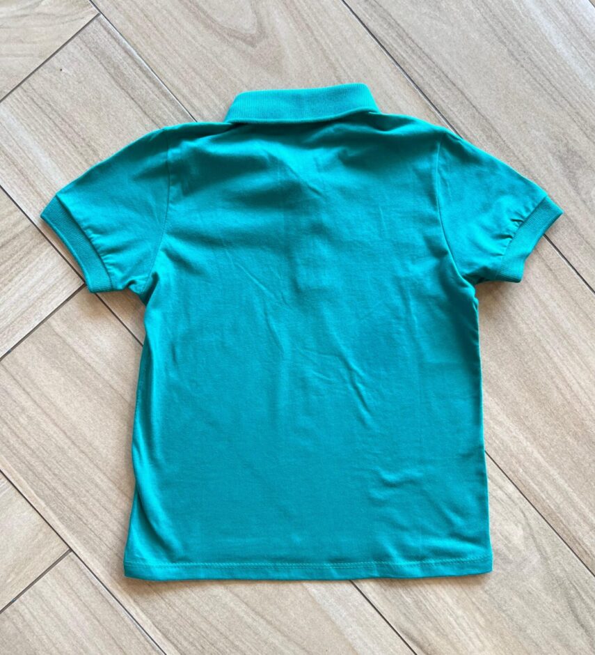 fernandaramoskids com br Camisa Infantil Masculina Polo Básica Manga Curta Verde 1