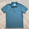 Camisa Infantil Masculina Polo Básica Manga Curta Verde Militar Fernanda Ramos Kids