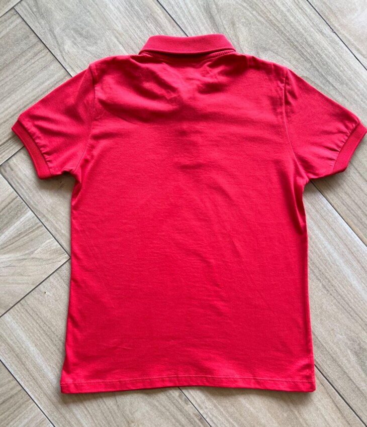 fernandaramoskids com br Camisa Infantil Masculina Polo Básica Manga Curta Vermelha2