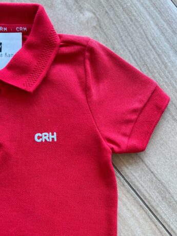 fernandaramoskids com br Camisa Infantil Masculina Polo Básica Vermelha1