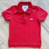 Camisa Infantil Masculina Polo Básica Vermelha Fernanda Ramos Kids