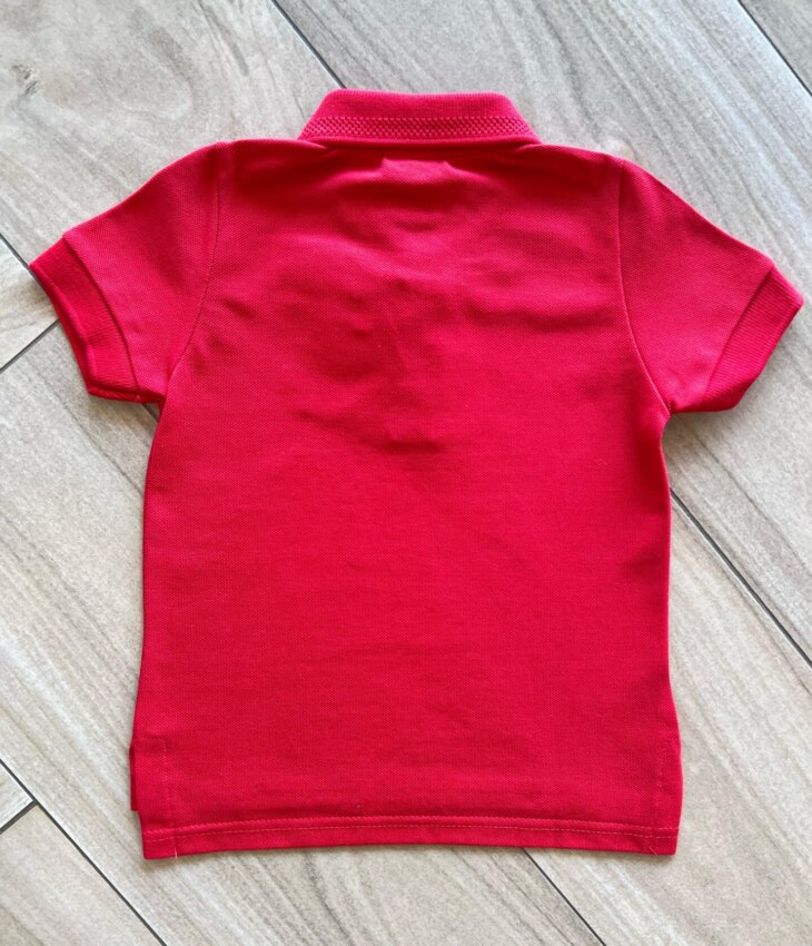 fernandaramoskids com br Camisa Infantil Masculina Polo Básica Vermelha2