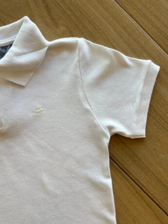 fernandaramoskids com br Camisa Infantil Masculina Polo Branca 1