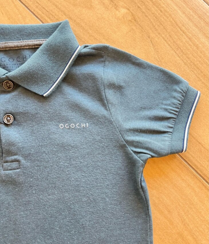 Camisa Infantil Masculina Polo Casual Slim Verde Fernanda Ramos Kids