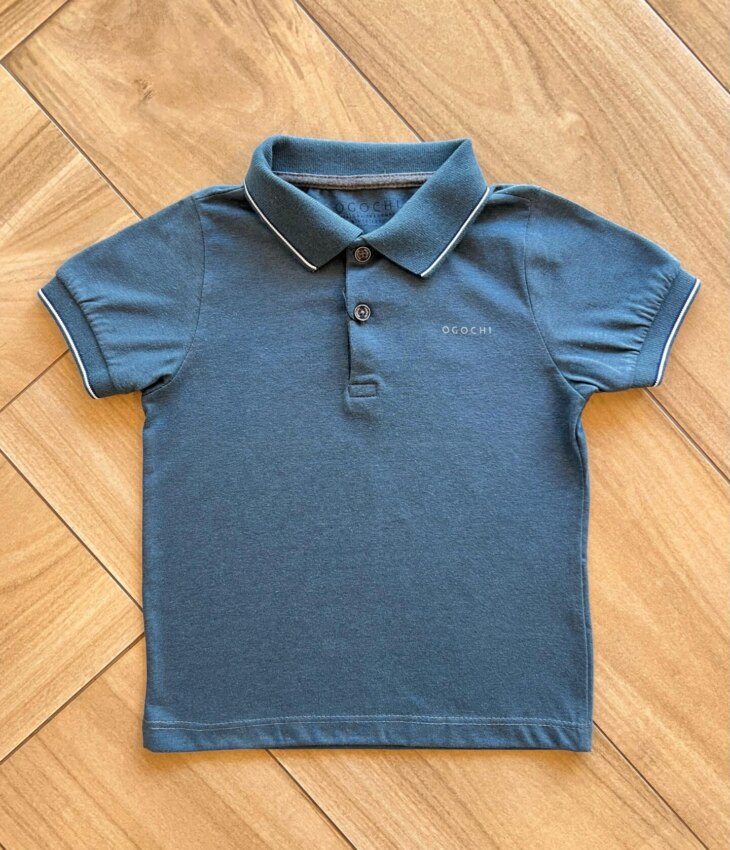 Camisa Infantil Masculina Polo Casual Slim Verde Fernanda Ramos Kids