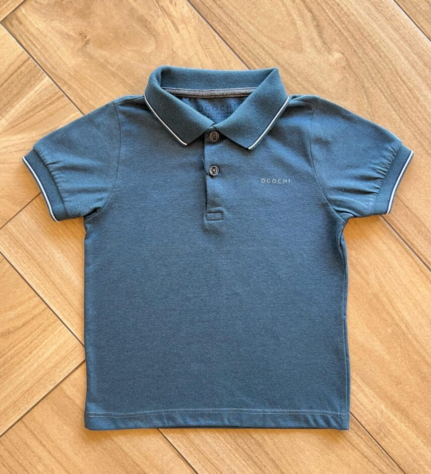 Camisa Infantil Masculina Polo Casual Slim Verde Fernanda Ramos Kids