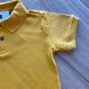 fernandaramoskids com br Camisa Infantil Masculina Polo em Suedine Mostarda1